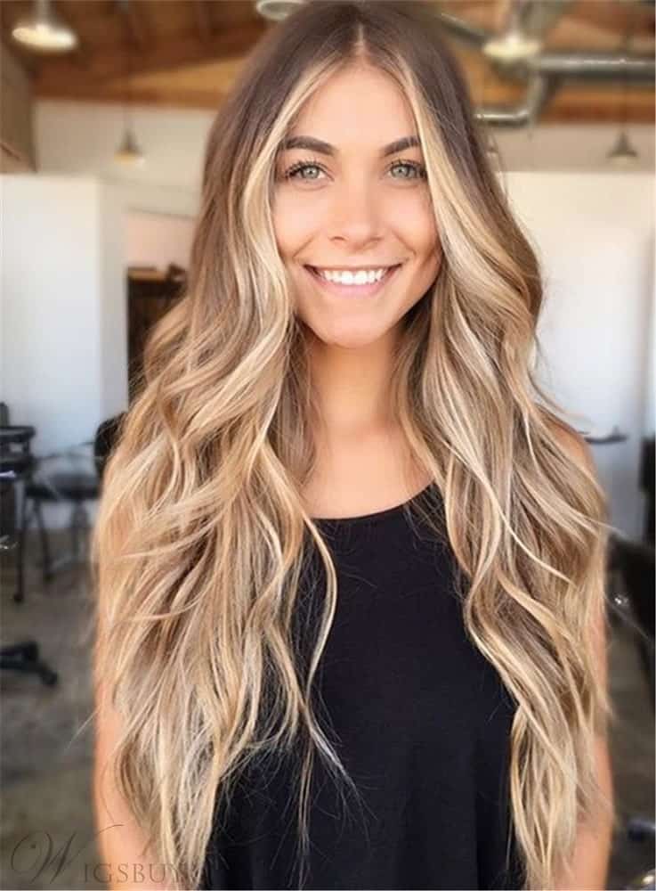Middle Parting Long Loose Wig from Wigsbuy.