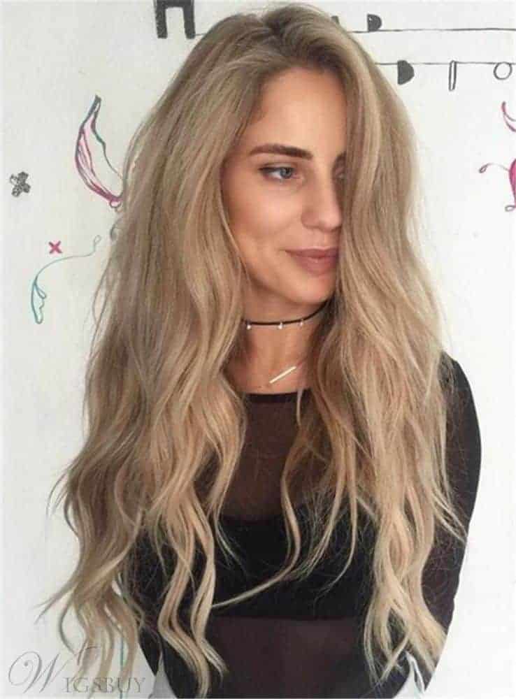 Long Body Wave Synthetic Hair Lace Front Wig from WigsBuy.