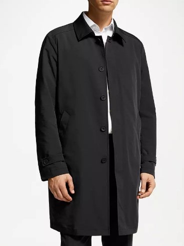 Man wearing guards coat.