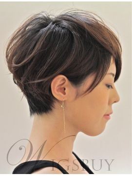 Short Straight Human Hair from WigsBuy.