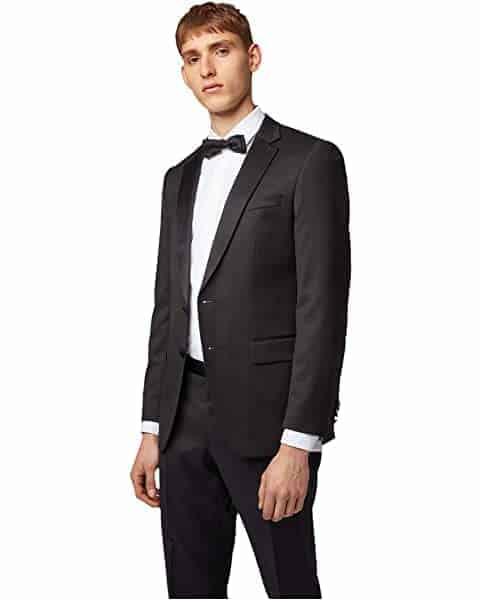 Man wearing tuxedo.