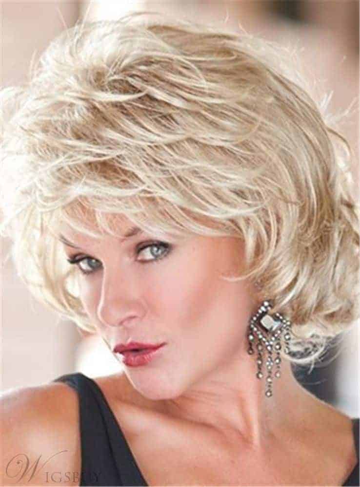 Toni-Brattin Short Fluffy Layered Wavy Synthetic Capless Wig from WigsBuy