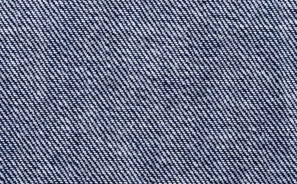 A close look at a denim twill pattern.