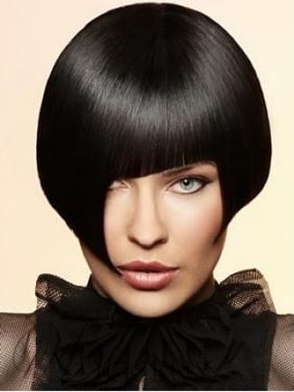 Cut Bob Hairstyle with Unique Fringe from WigsBuy.