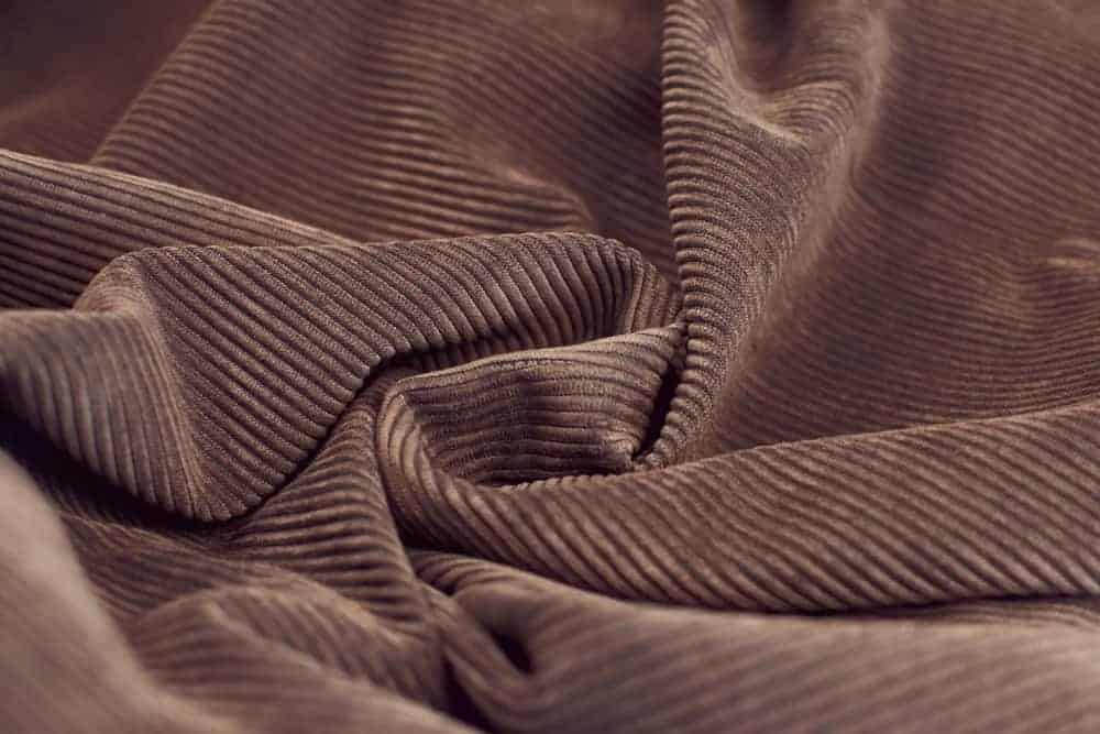 Brown ribbed corduroy
