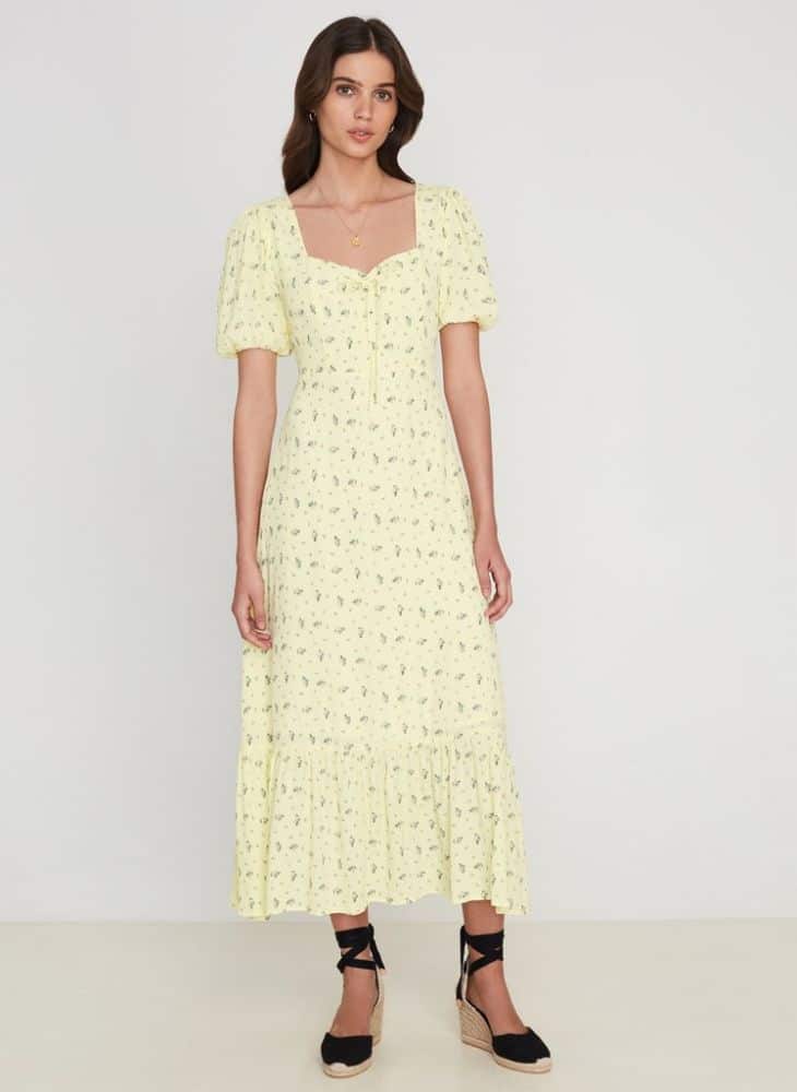 Faithfull the Brand Gabriela Midi Dress La Somita Floral Print