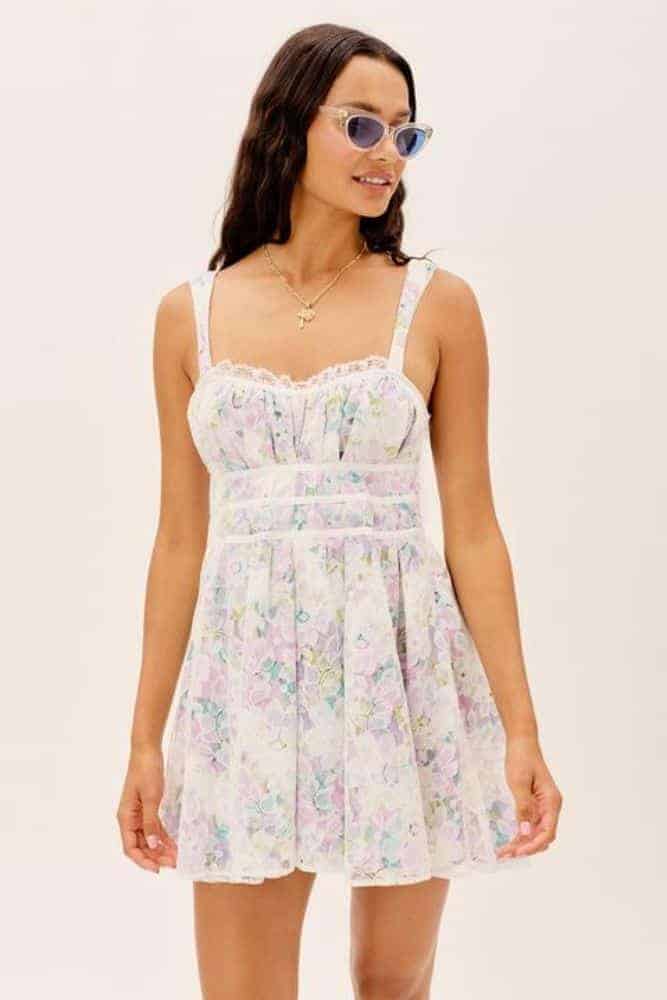 For Love & Lemons Loretta Mini Dress