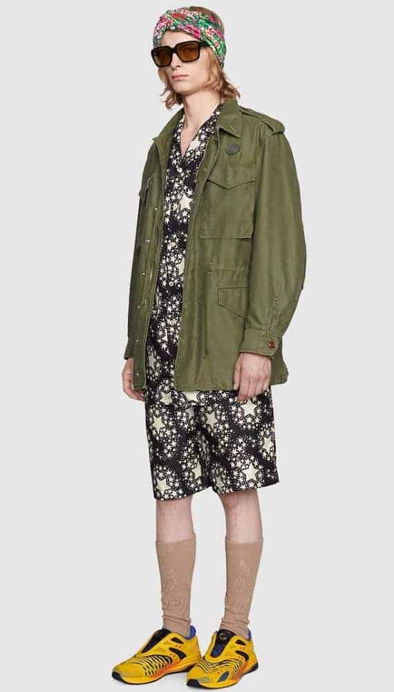 The Look 21 ensemble from Gucci Runway.