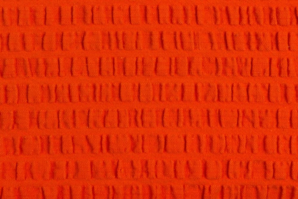 Red crepe fabric