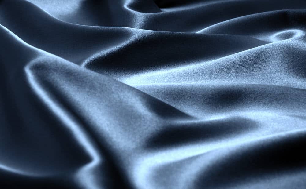 Blue silk