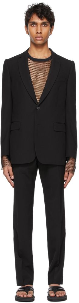 SSENSE Dries Van Noten Black Twill Suit