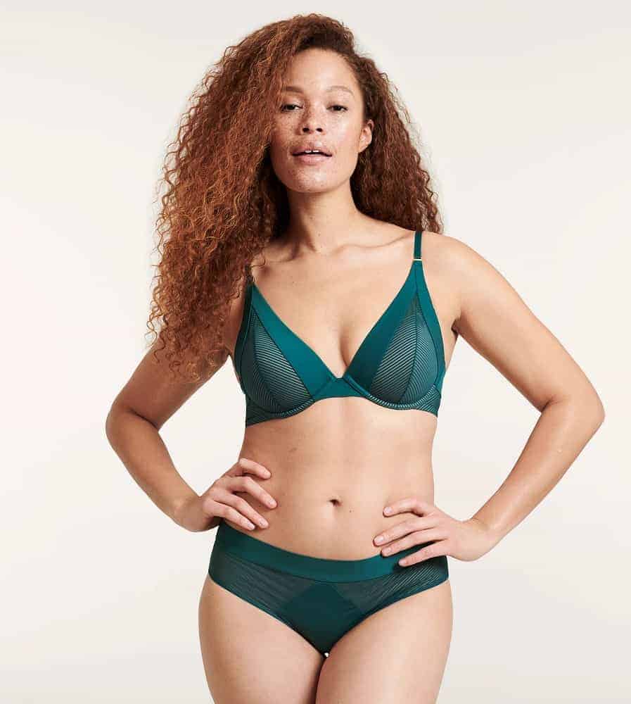 The Shadow Stripe Uplift Plunge Bra from Thirdlove.