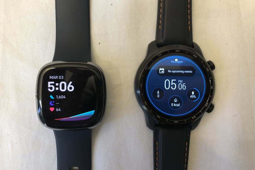ticwatch pro 3 vs fitbit sense 