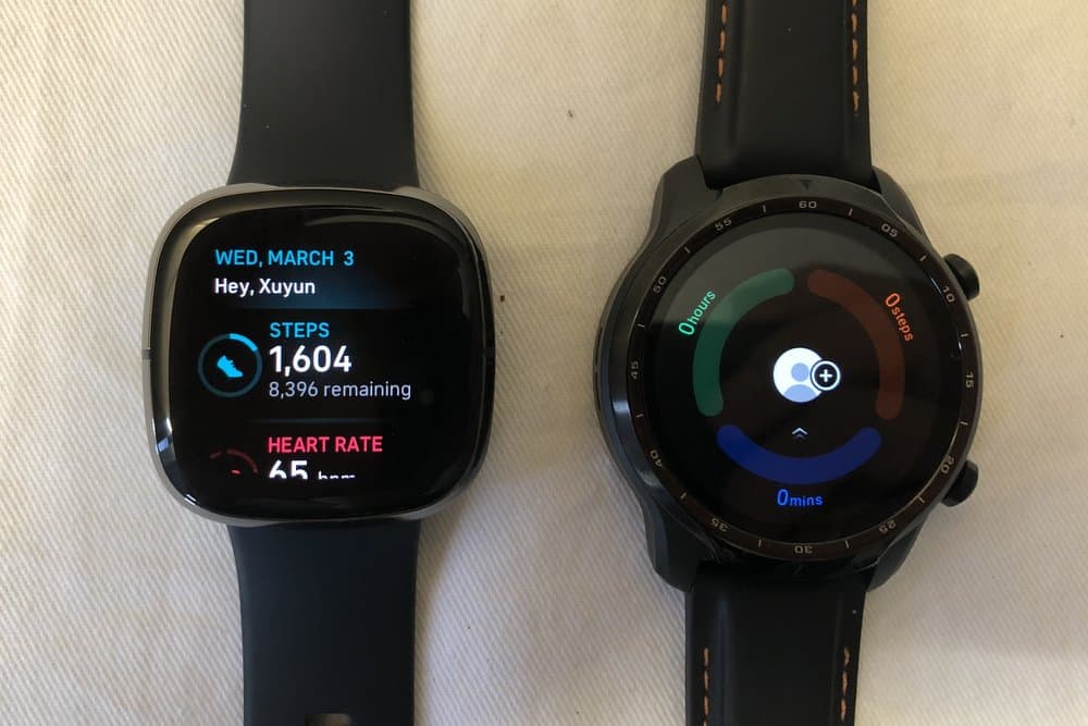 ticwatch pro 3 vs fitbit sense 