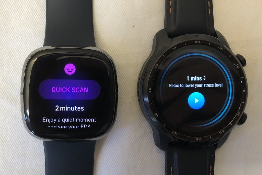 ticwatch pro 3 vs fitbit sense 