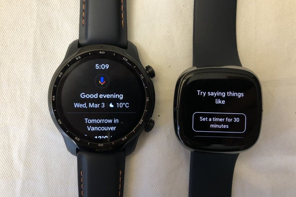 ticwatch pro 3 vs fitbit sense 