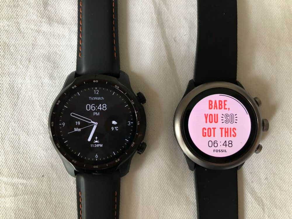 ticwatch pro 3 vs fossil sport