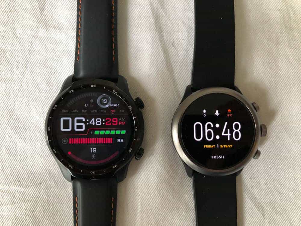 ticwatch pro 3 vs fossil sport