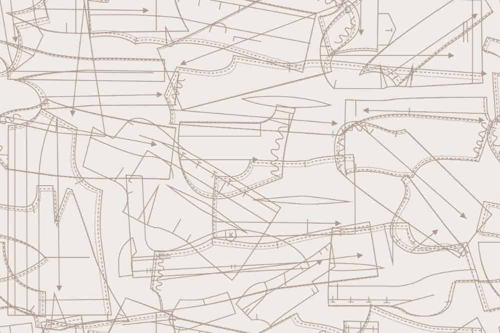 A background sheet with clothes pattern.