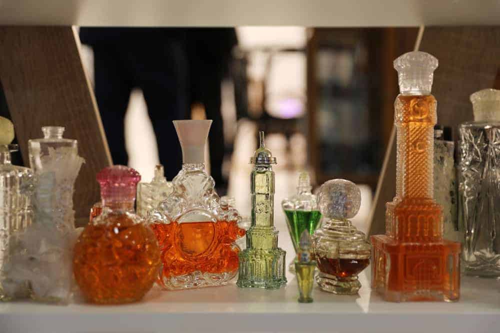 Bottles of colognes