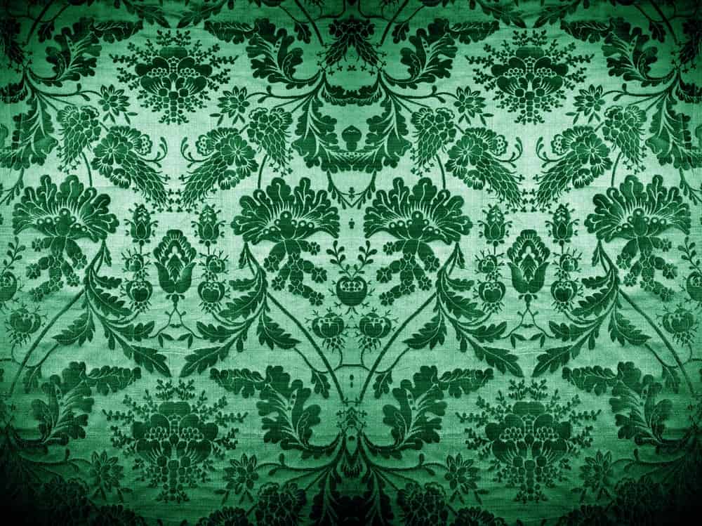 A close look at a colorful patterned cloth that has satin weave.