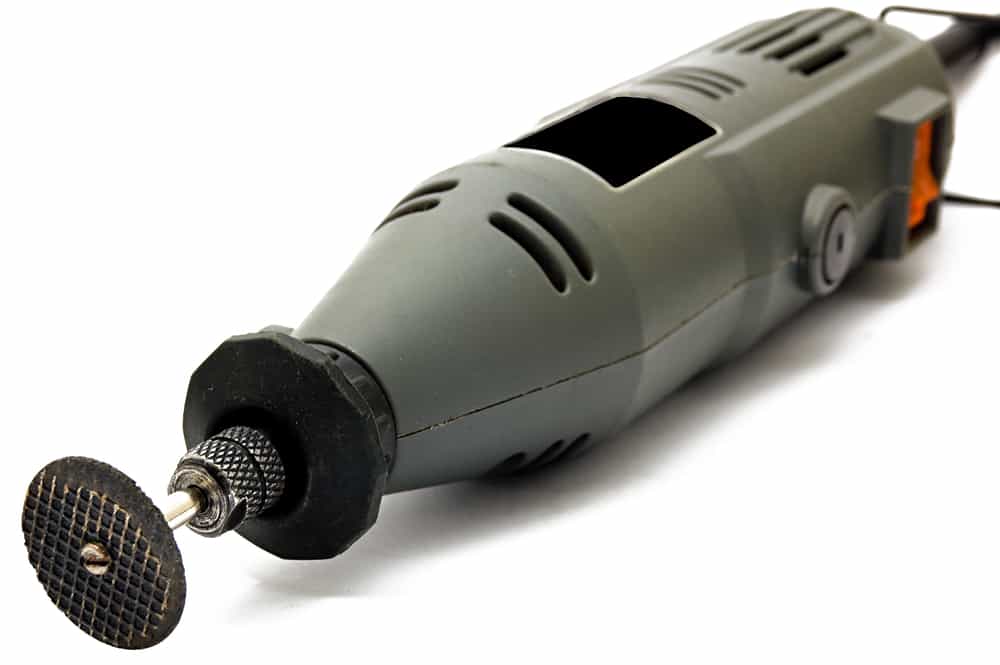 This is a close look at a power tool rotary tool.