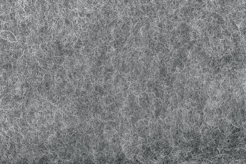 This is a close look at a gray Felted Wool fabric.