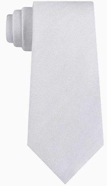 The Subtle Herringbone Tie from Calvin Klein.