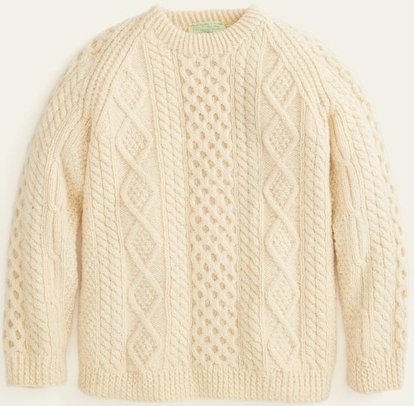 The Vintage Irish Fisherman Sweater from Marine Layer.