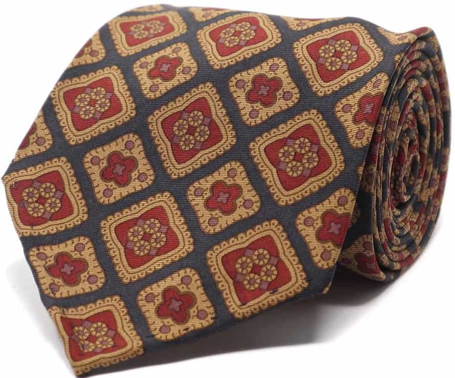 The Navy and Gold Geometric tie from Spier and Mackay.