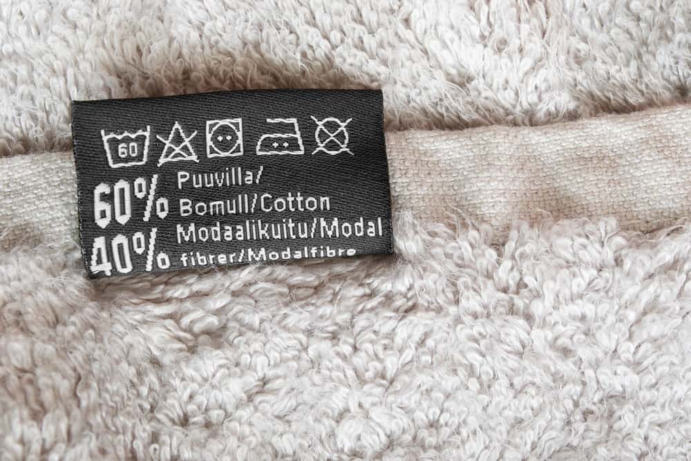 This is a close look at the tag with car instructions.