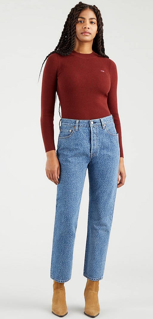 The 501 original blue jeans for women from Levi's.