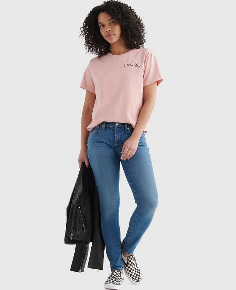 The Mid Rise Ava Skinny Jeans from Lucky Brand.