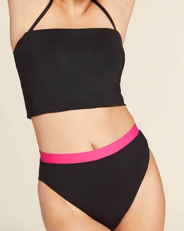 The Aruba Top Flat black bikini from Andie.