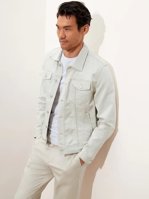 The Washed Stone Denim Jacket from Banana Republic Factory.