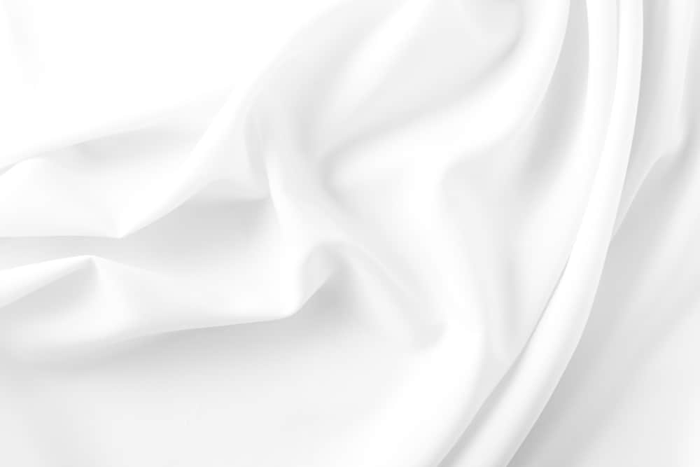 This is a pure white piece of silk cotton cloth.
