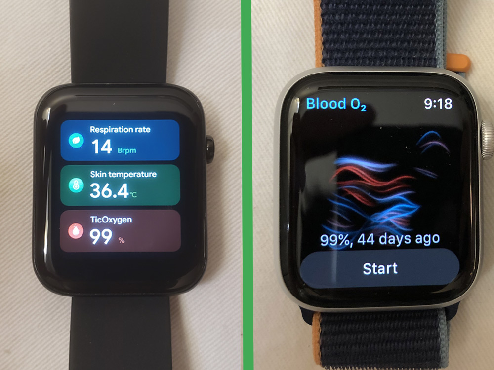 ticwatch gth vs apple watch series 6 cool metrics