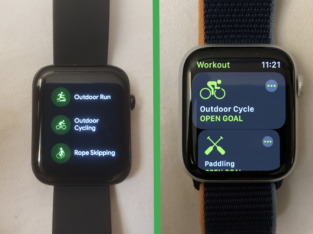 ticwatch gth vs apple watch series 6 workout