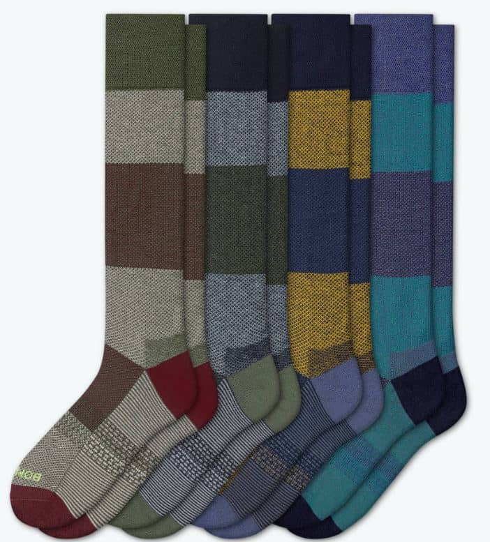 The Men's Dress Knee High Sock 4-Pack from Bombas.