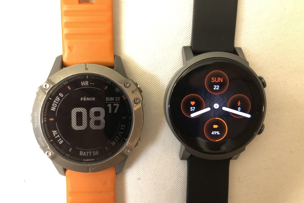 garmin fenix 6 vs ticwatch e3