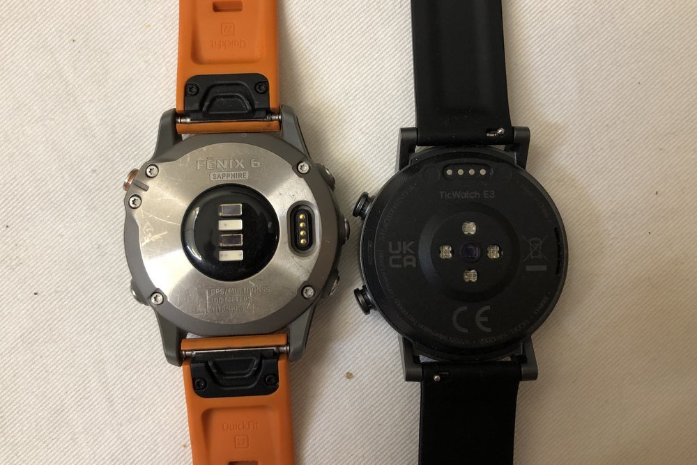 garmin fenix 6 vs ticwatch e3