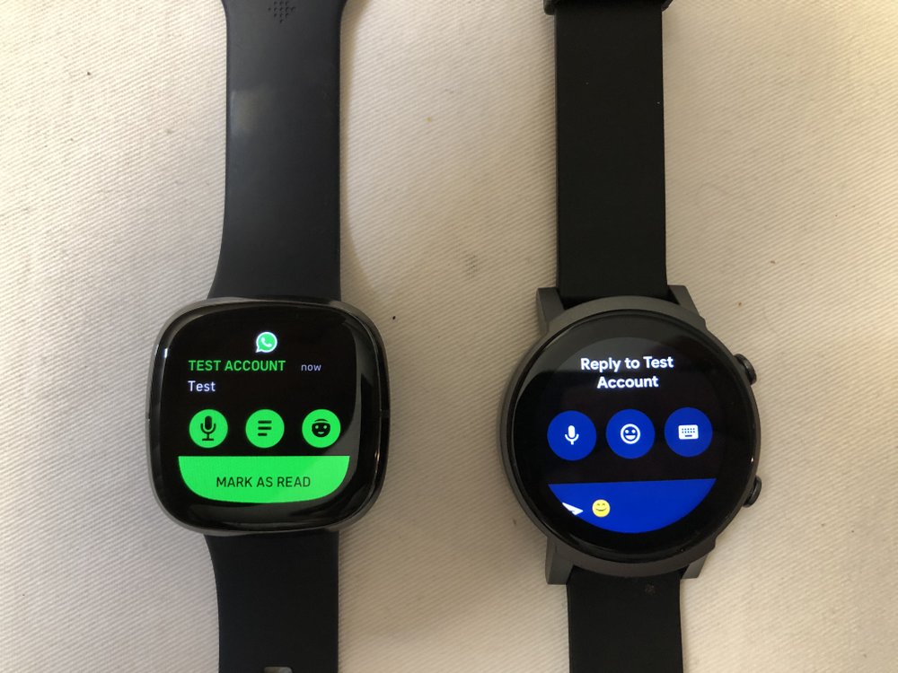 ticwatch e3 vs fitbit sense