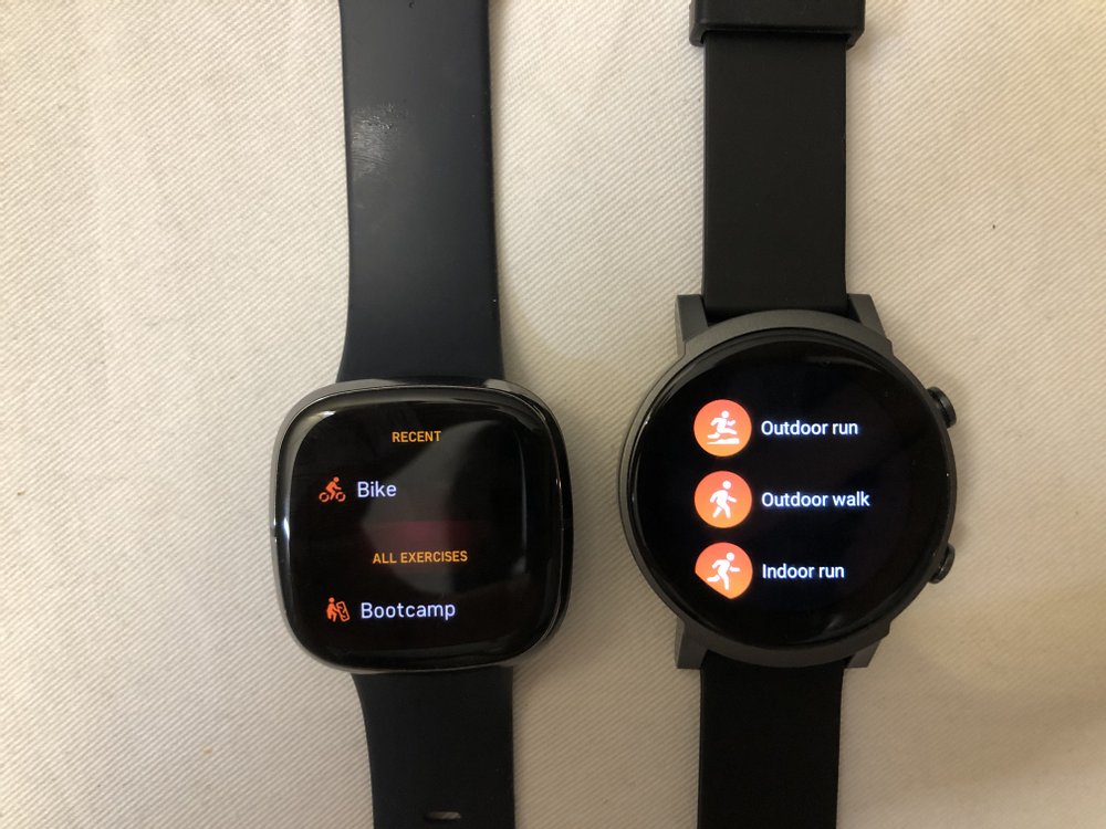 ticwatch e3 vs fitbit sense