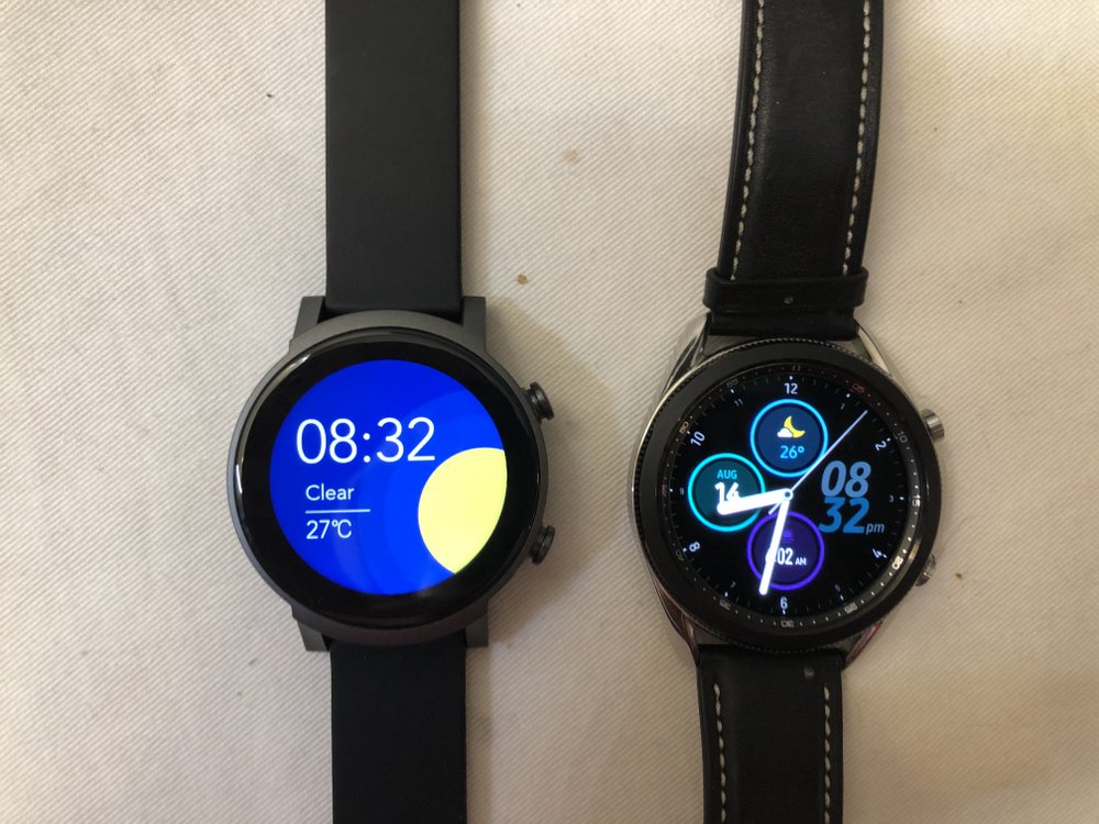 ticwatch e3 vs samsung galaxy watch 3