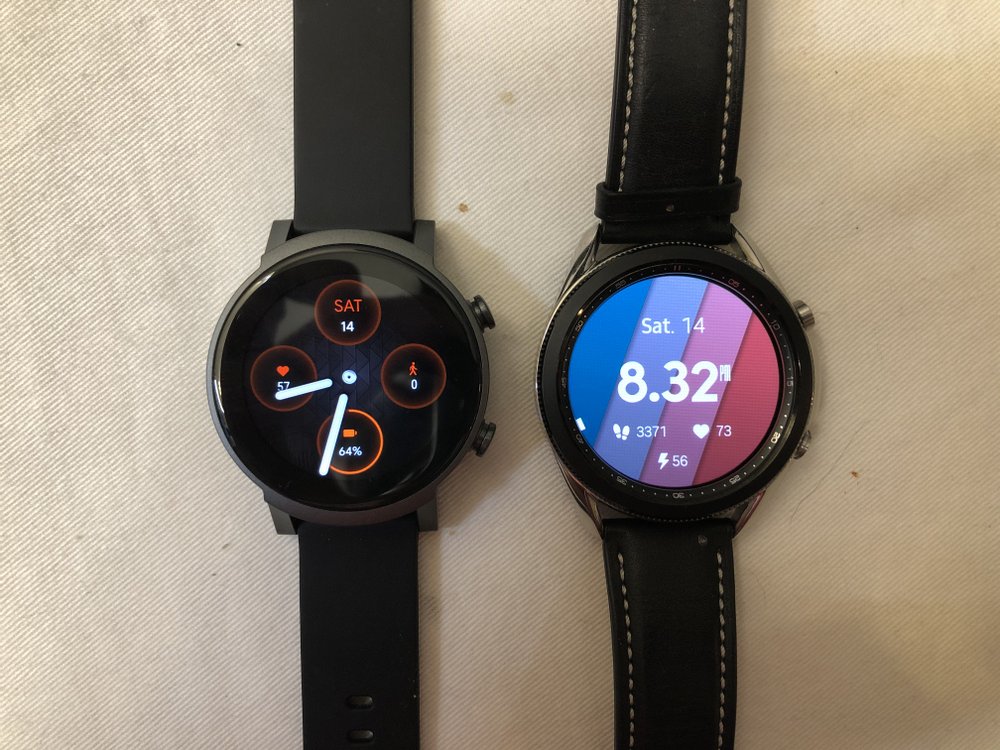 ticwatch e3 vs samsung galaxy watch 3