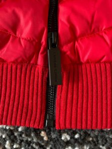 Zipper of the HyBridge Knit Hoody by Canada Goose