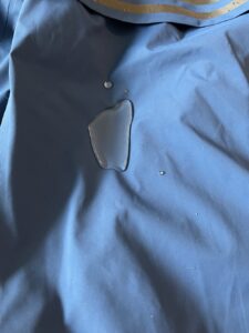 Canada Goose rain jacket repelling water