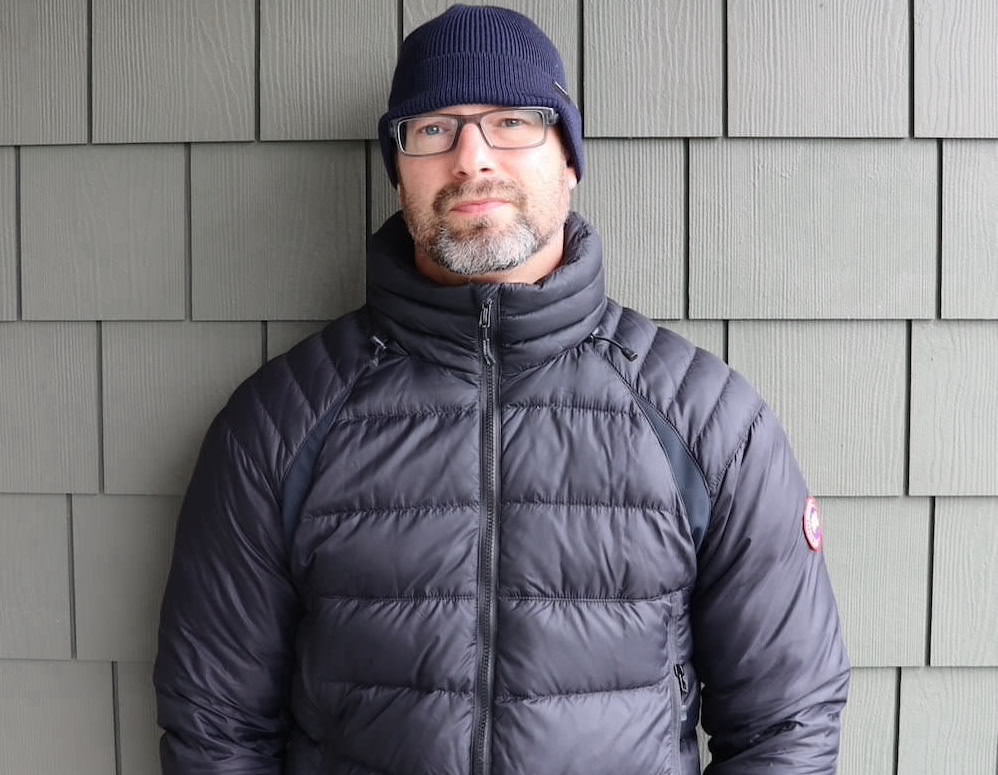 Wearing Hybridge Base Down Canada Goose Jacket