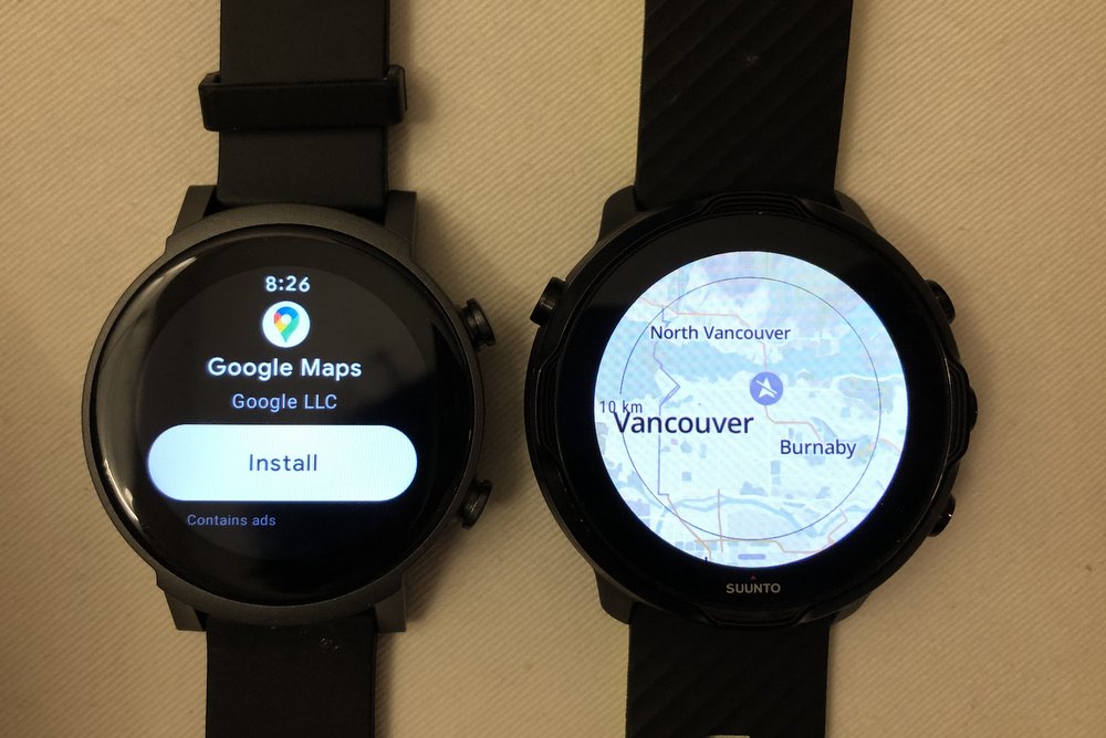 ticwatch e3 vs suunto 7