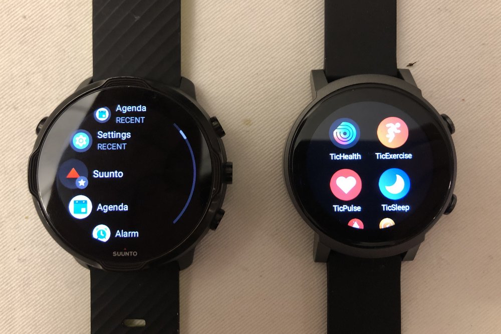 ticwatch e3 vs suunto 7